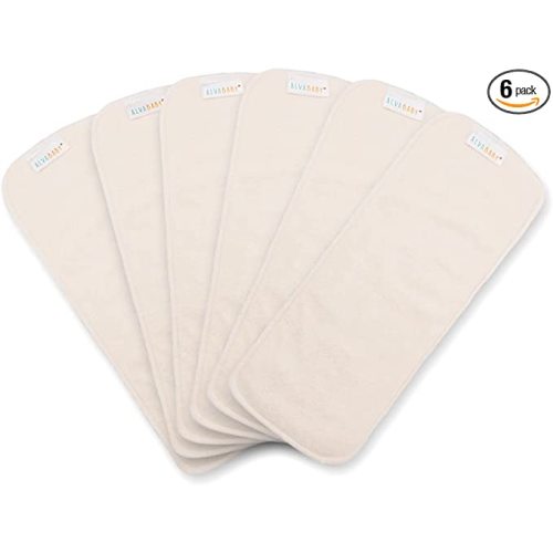 ALVABABY 6PCS Cloth Diaper Inserts - 5-Layer Super Soft Inserts for Diapers and Covers