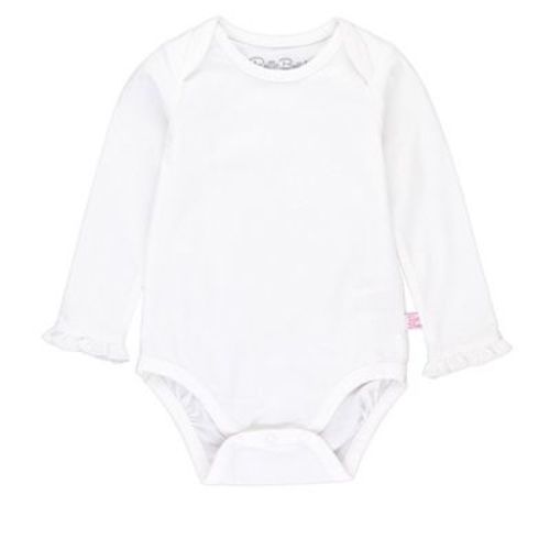 RuffleButts Baby Girls Knit Long Sleeve Ruffle Layering Bodysuit