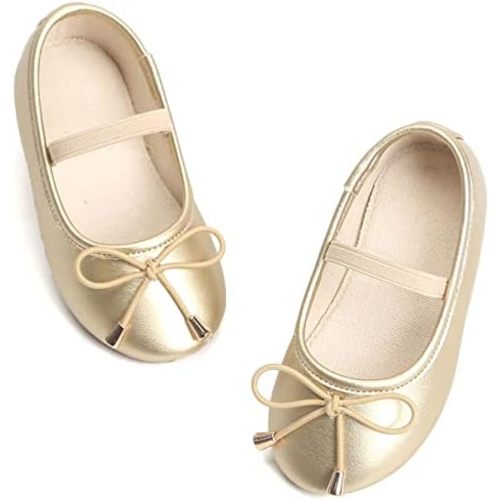 Felix & Flora Toddler Flower Girl Dress Shoes - Baby Girl Ballet Mary Jane Flats for Party School Wedding