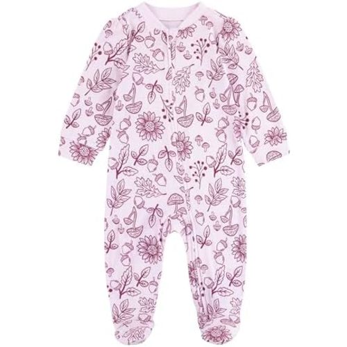 HUGGIES baby-girls Printed Footed Coverall