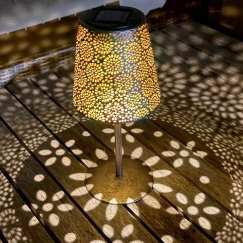 Little Solar Mandala Lamp - Bronze