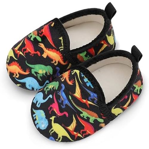 L-RUN Toddler Boys Girls House Slippers Indoor Home Shoes Warm Slipper Socks for Kids Baby Soft Winter Warm Walking Shoes