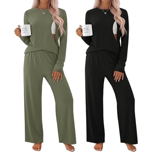 2 Pack Maternity Nursing Pajamas Set