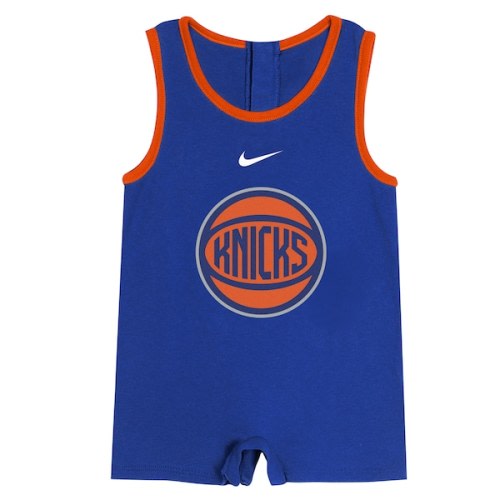 Newborn New York Knicks Nike Blue Bodysuit
