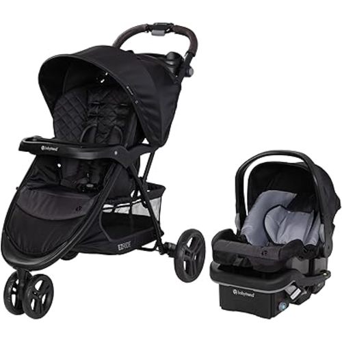 Baby Trend EZ Ride DLX Stroller Travel System (with EZ-Lift Plus Infant Car Seat), Dash Midnight