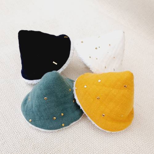 Double cotton gauze pee guard tipi for changing baby boys Set of 4