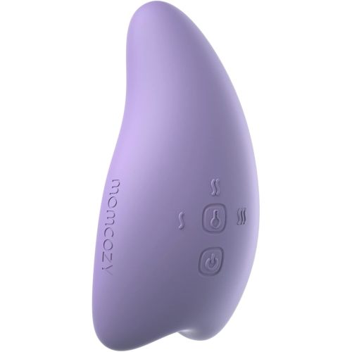 Momcozy Warming Lactation Massager 2-in-1, Soft Breast Massager for Breastfeeding, Heat + Vibration Adjustable for Clogged Ducts, Improve Milk Flow, Lilac