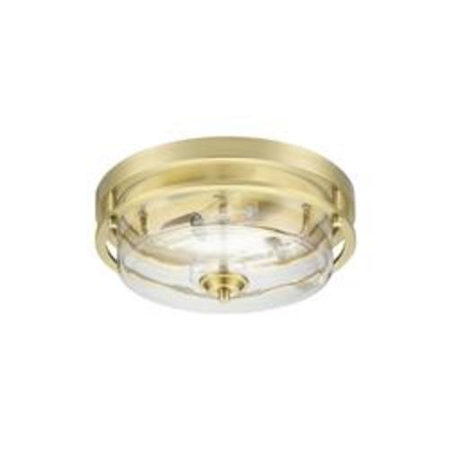 Patriot Lighting® Joska 15"W Gold 2-Light Flush Mount Ceiling Light