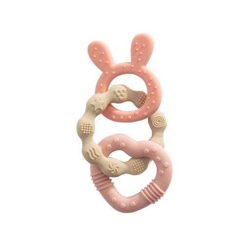 Playground Bunny Teether Pink