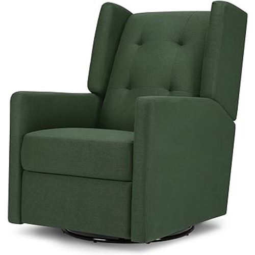 DaVinci Maddox Recliner and Swivel Glider in Pine Green, Greenguard Gold & CertiPUR-US Certified