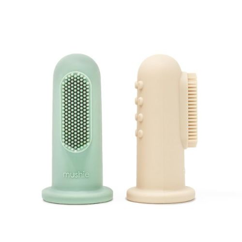 Finger Toothbrush Shifting Sand / Cambridge Blue One Size