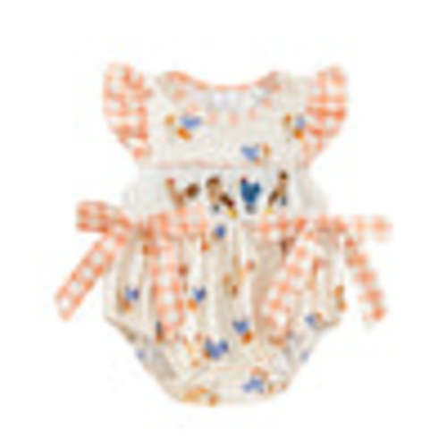 Cluck Bows Romper