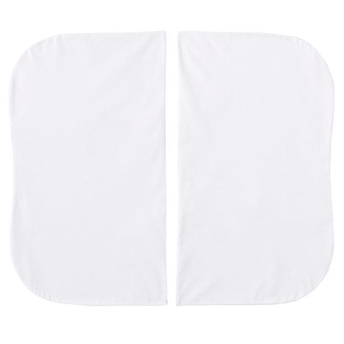 Halo Bassinest Fitted Sheet for Twin Bassinest, 100% Cotton, Super Soft Bassinet Sheet for Baby Boys, Girls and Unisex, Breathable and Lightweight Mattress Cover, 2 Pack, Solid White