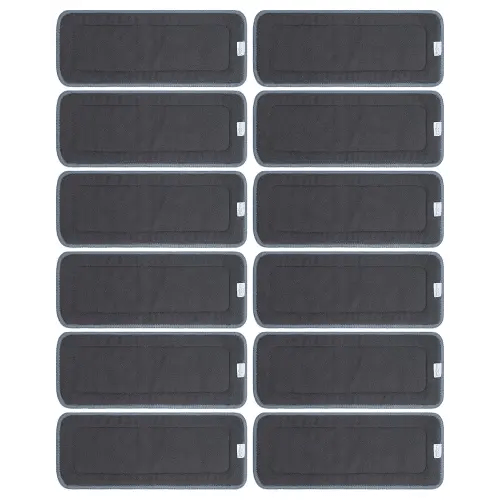 Babygoal Baby 5-Layer Charcoal Rayon from Bamboo Reusable Liners for Cloth Diapers Nappies,Pack of 12 Inserts,12ZTN