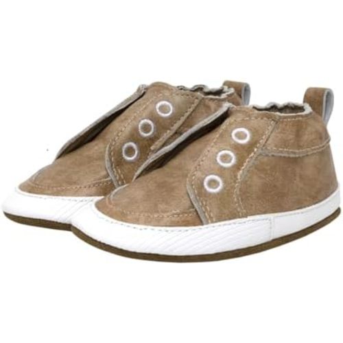 Robeez Baby Boys and Unisex Soft Soles Slip-Resistant Crib Shoes Slippers Moccasins for Infant and Toddler, 0-24 Months