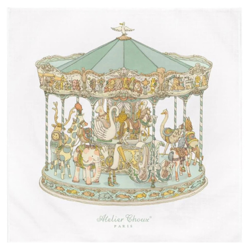 Organic Swaddle Blanket Carousel Green – NINI and LOLI