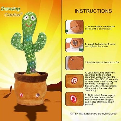 Dancing Talking Cactus Toy