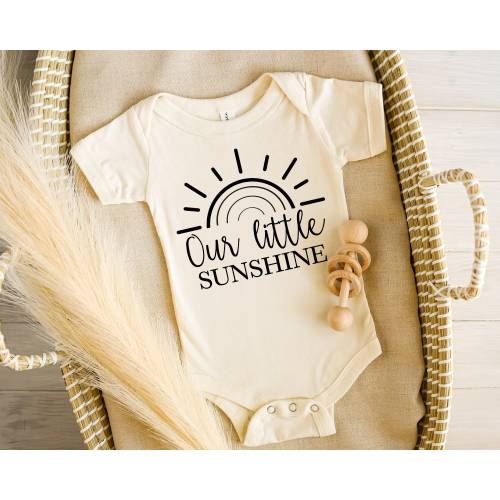 Our Little Sunshine Baby Onesie® Baby Announcement Onesie® Gender Reveal, Gender Neutral Baby Clothes, Infant Apparel, Cute Baby Outfit