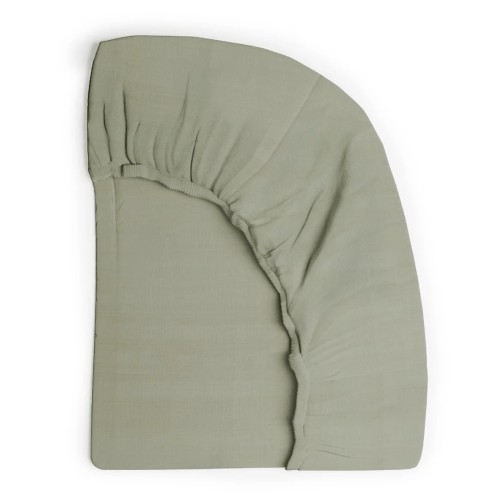 Breathable Organic Muslin Crib Sheets | GOTS-Certified Cotton | Naturepedic | Forest Canopy