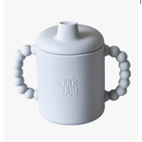 Bubble Sippy Mug With Lid, Glacier Grey from Jack o Juno | RoyalDesign