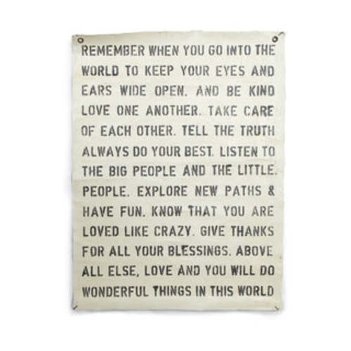 Remember When Hand Painted Wall Hanging 36" x 48" – Sugarboo & Co