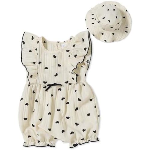 Newborn Baby Girl Clothes Infant Floral Print One-Piece Romper+Jumpsuit+Bodysuit+Hat+Headband