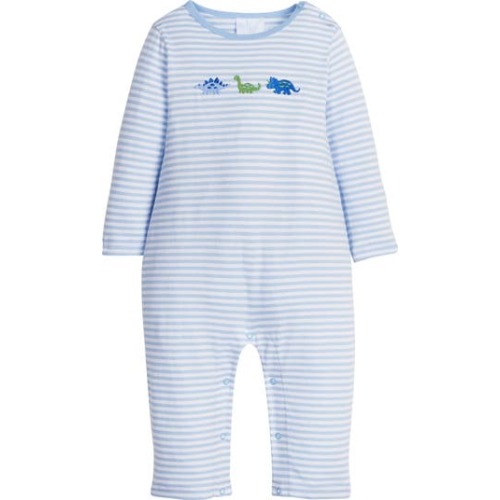 Long Sleeve Embroidered Romper, 9M