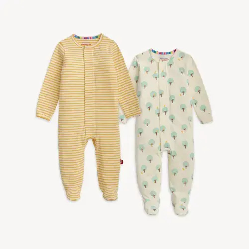 Magnetic 2-Pack Footie - 0-3mo
