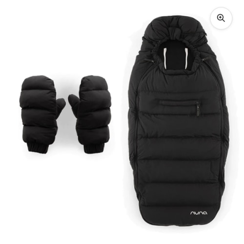 Nuna Footmuff Winter Stroller Set  - Caviar/Cognac