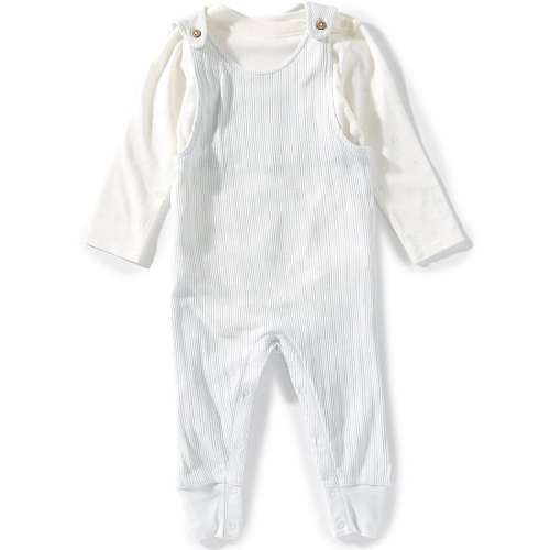 Burt's Bees Baby Boys Organic Cotton Sleeveless Jumpsuit & Origami Bodysuit Set
