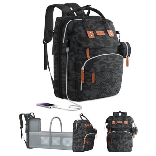 ISMGN Diaper Bag Backpack, Large Diaper Bag, Multifunctional Diaper Bag