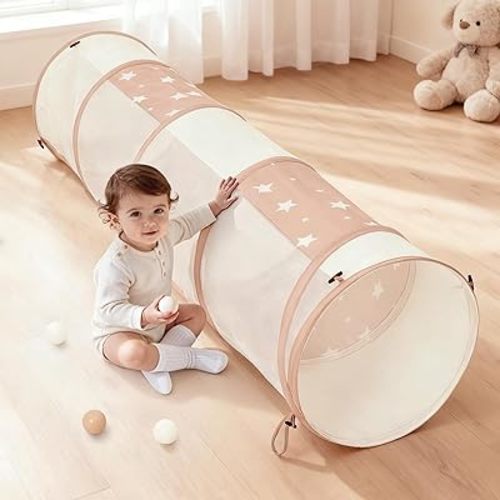 Sumbababy Tunnel Toys for Toddlers: Activity Tunnels for Young Children - Crawl Tunnels for Toddlers and Babies - Pop up Dog Tunnel