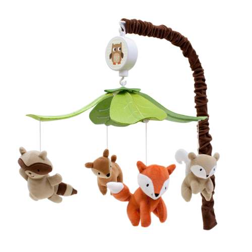 Woodland Tales Multicolor Forest Animals Musical Baby Crib Mobile – Lambs & Ivy