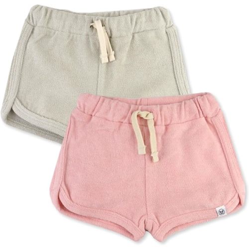 HonestBaby Multipack Shorts 100% Organic Cotton for Infant Baby and Toddler, Boys, Girls, Unisex
