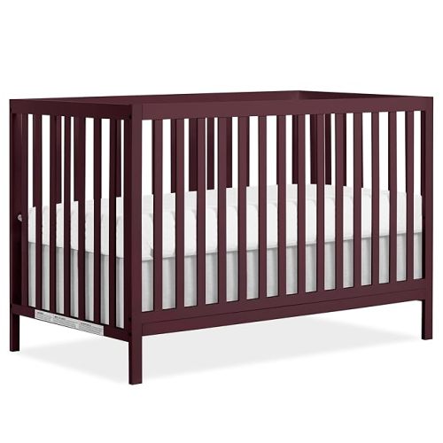 Dream On Me Synergy 5-in-1 Convertible Full-Size Baby Crib with Toddler, Day & Full Bed Conversion in Espresso, GreenGuard Gold & BSA, 3 Mattress Heights, Sustainable Pinewood
