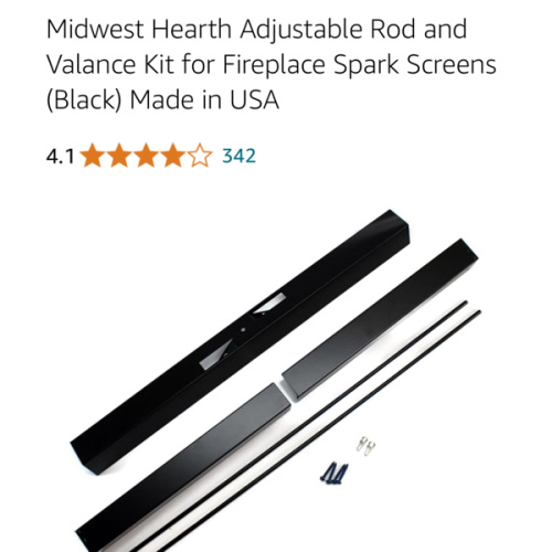 Amazon.com: Midwest Hearth: Adjustable Rod and Valance Kit