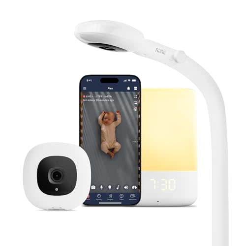 Nanit Essentials Smart Baby Monitor with Wall Mount – 1080p HD Wi-Fi Camera, Sleep Tracking, Two-Way Audio, Night Vision