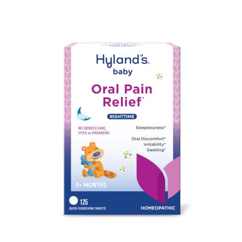 Hyland's Baby Oral Pain Relief Tablets for Nighttime Gum Discomfort, 125ct