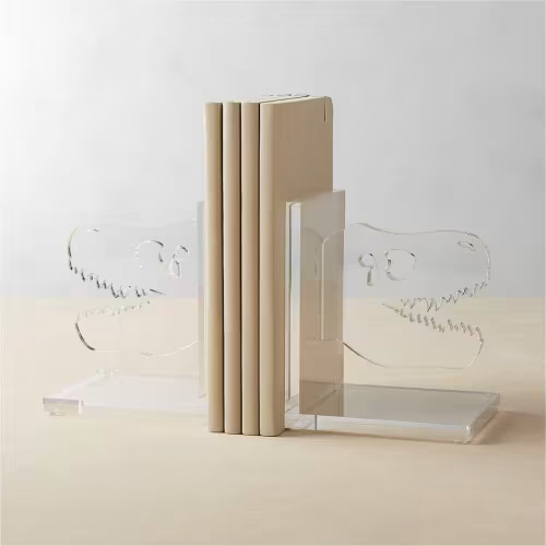Acrylic Dinosaur Bookends, Set of 2 | Crate and Barrel UAE