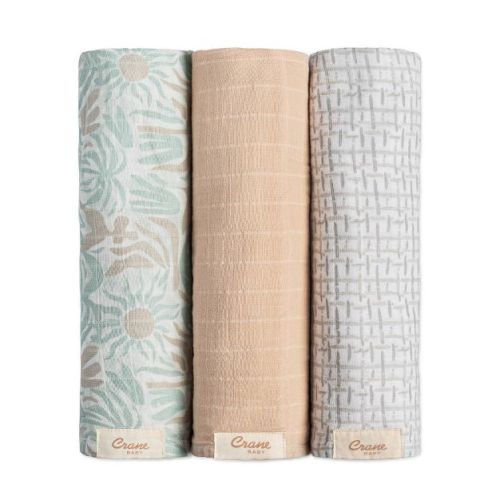 Crane Baby Cove Swaddles - Sea Life - 3pk