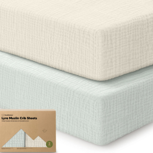 Lyra Muslin Crib Sheet For Baby Nursery Cot | KeaBabies