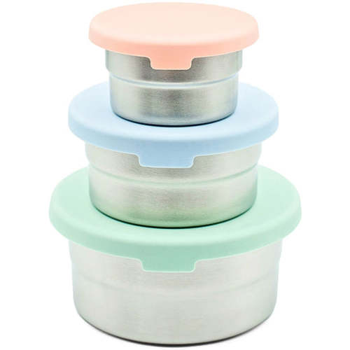 Stainless Steel Food Storage Containers – Set of 3 (3 oz, 6.10 oz, 12.85 oz)