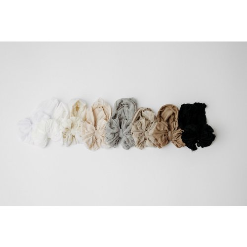 Neutral Baby Headband Collection | 8 Boutique Ruffled Bows | Save 25%