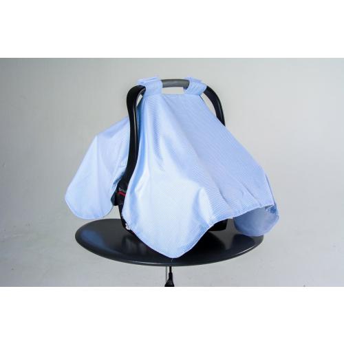 Monogrammed Baby Car Seat Cover: Custom Fabric, Cotton Flannel Lined