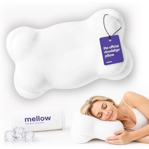 Mellow CloudAlign Memory Foam Pillow for Neck & Shoulder Support, Standard