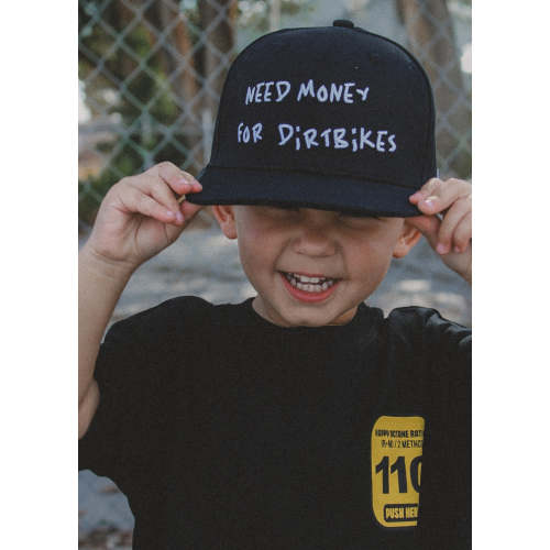 Need $ For Dirt Bikes Snapback Black