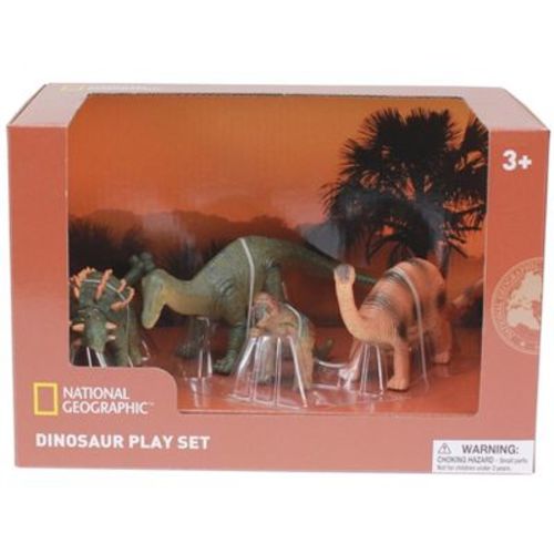 National Geographic 4 Dinosaur Figurines NG