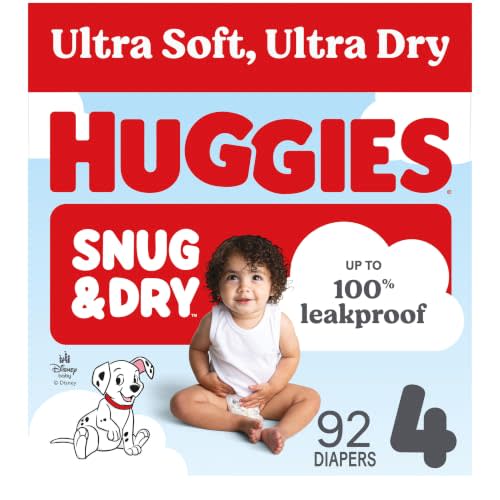 Huggies Snug & Dry Diapers Size 4, 92 Count