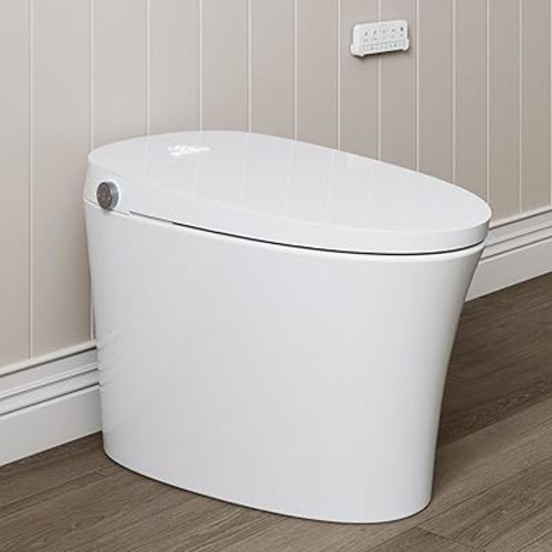 ST12U Smart Toilet, Bidet Toilet with ADA Height, UVC-Clean Water & PlasmaClean Technology for Enhanced Comfort & Hygiene, Auto open/close lid, Remote Control, Easy-clean