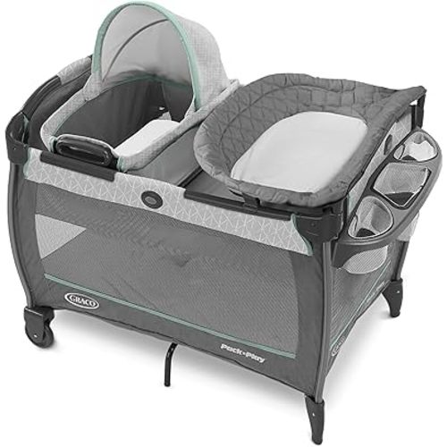 Graco Pack 'n Play Close2Baby Bassinet Playard Features Portable Bassinet Diaper Changer and More, Derby